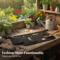 Multi-Pocket Work Apron Gender-Neutral Design Multi-Pocket Utility Apron