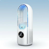 Bladeless Spray Fan Mist Function Desktop Humidifying Fan Digital Control Panel