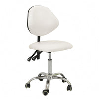 Adjustable Swivel Stool Stitched Workspace Furniture Stable Base