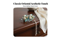 Chinese Design Tassel Hair Fastener Elegant Design Traditional Chinese Attire Tassel Hairpin Enamel Bead Barrette Handmade