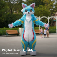 sapphire canine Character Outfit Walkable Furry Suit Anime design for Promotional Events