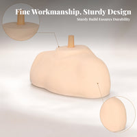 Shoulder Mannequin Base Molded Skin-Toned Hair Styling Head Support