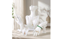 4 Pieces Jewelry Mannequin Display Set Resin Hand Display Molded for Boutiques