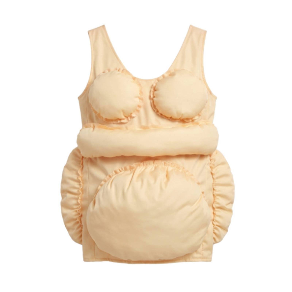 Costume with Stuffed Belly Halter-Style Padded Cosplay Suit Soft for Stage Play