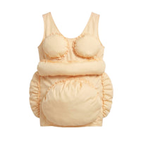 Costume with Stuffed Belly Halter-Style Padded Cosplay Suit Soft for Stage Play