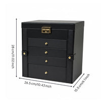 Multi-Layer Jewelry Box Multiple Compartments Large Jewelry Organizer for Women