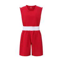 Boxing Top and Shorts Round Neck Boxing Training Outfit Breathable