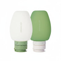 2 Pieces Silicone Travel Bottle Squeezable Travel Shampoo Bottle Leak Proof