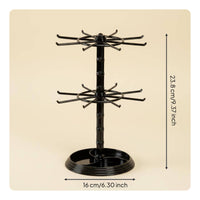 Rotating Jewelry Stand 360° Rotation Rotating Earring Tree Space Saving