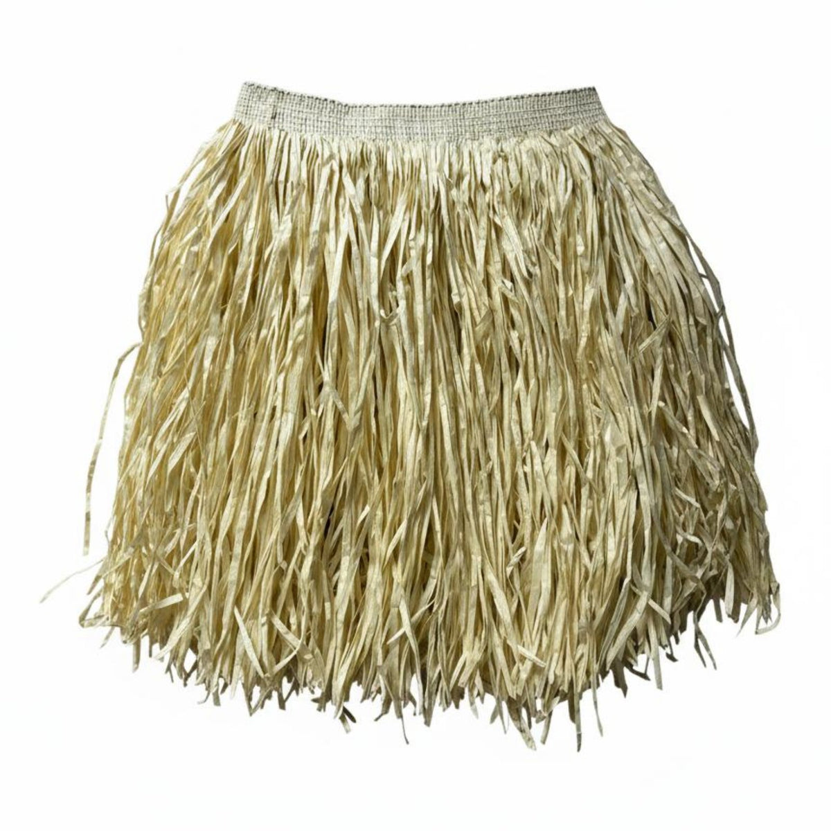Hawaiian Grass Skirt Authentic Look Luau Flower Lei Kit Easy Wear for Performers