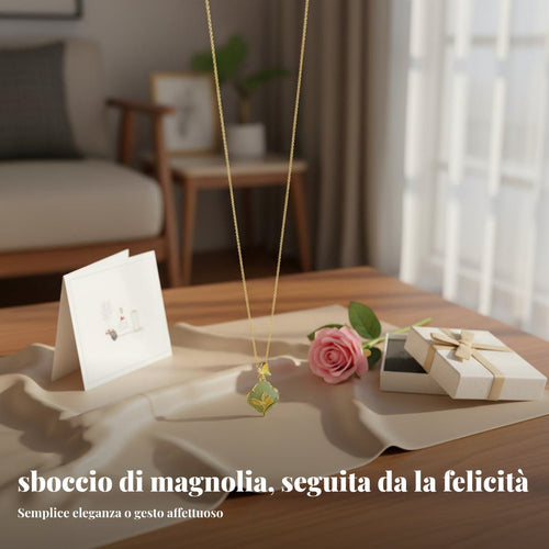 Blossom Flower Necklace Elegant Design Flower Shape Necklace Gift Box Included