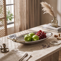 Oval Fruit Tray Compact Dish Practical for Sideboard