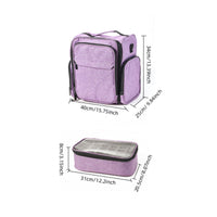 Manicure Tools Storage Bag Waterproof Portable Nail Polish Organizer
