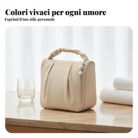 Fluffy Makeup Bag Portable Travel Makeup Case Lightweight for Bathroom, Women