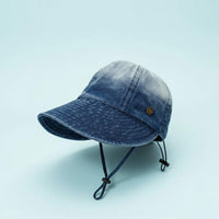 Denim Wide-Brim Hat Lightweight Headwear Breathable Material for Summer, Outdoor