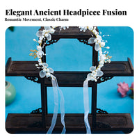 Traditional Chinese Tassel Hair Crown Detachable Tassels Tassel Hair Crown Ancient Design Flower Headpiece Meticulous