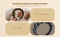 Plush Wavy Headband for Women, Thick, Non-Slip