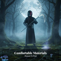 8 Pieces Grim Reaper Robe Set Hooded Design Grim Reaper Costume Set for Adults