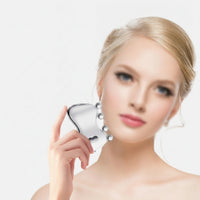 Face Massager with Rollers Vibrating Microcurrent Facial Device Ergonomic