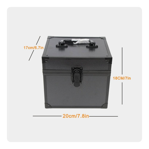 Aluminum Card Slab Case Foam Lined Graded Card Storage Box Lockable Latch