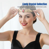 Halloween Bat Medieval Crystal Alloy Headpiece, Gothic Costume Accessory