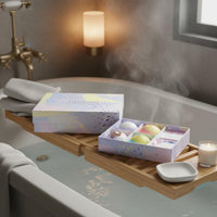 Bath and Soap Set Dried Flowers Bath Gift Set Handmade for Bathroom