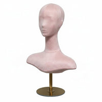 Mannequin Head Bust Realistic Look Mannequin Torso Head Stable Base Beauty Accessory for Shop Window
