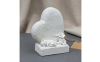 Heart Pet Memorial Stone Mourning Gift Resin Tombstone Indoor Outdoor Use