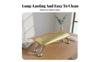 Sturdy Metal Legs Nail Art Hand Rest Easy to Clean Manicure Armrest Pillow Ergonomic Design for Manicurists, Beauticians, Home Use