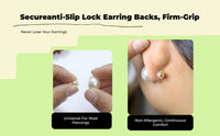 Hypoallergenic silicone earring backs