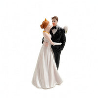 Bride and Groom Cake Topper Romantic Wedding Couple Figurine Molded for Brides
