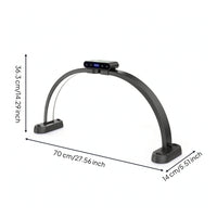 Half Moon Lamp Foldable Half Moon Light Beauty Lamp with Wireless Controller Control LED Manicure Table Light Curved