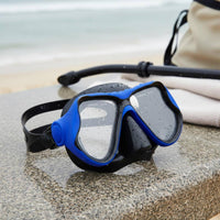 Tempered Glass Dive Mask Frosted Finish Silicone Snorkel Mask Myopia Lens Ready