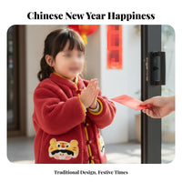 Children's Jacket, Cartoon Pattern, Winter Thick Coat, Chinese Style, Unisex, New Year Outfit, Infant Tang Suit, Festive Wear