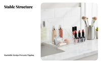 Acrylic Makeup Organizer Dustproof Transparent Vanity Organizer for Bathroom