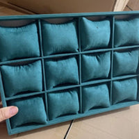 Velvet Jewelry Display Tray Multi Compartment Storage Safeguarding