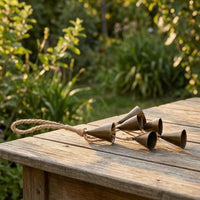 Bell Ornament with Rope Loop Soothing Hanging Wind Chime Lightweight for Patio