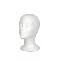 Foam Mannequin Head White Styling Head Model Multi-Use