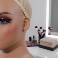 Mannequin Head Bust True- Face Manikin Head with Shoulders 42 Cm Height