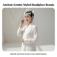 Chinese Design Tassel Crown Intricate Design Traditional Chinese Attire Hair Accessory Ethereal Design Hair Crown Elegant Alloy