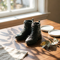 Mini Utility Boots Miniature Lace-up Utility Boots Ankle-High Footwear