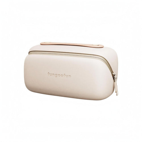 Capsule Makeup Bag Top Zipper Travel Organizer Rounded Rectangular