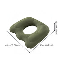 Seat Cushion with Center Opening Flocked Inflatable Seat Cushion PVC