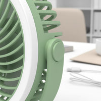 USB Rechargeable Handheld Fan 3-Speed Adjustable Mini Rechargeable Fan Quiet