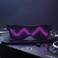 Bluetooth Glowing Glasses USB Rechargeable LED Glasses Multiple Display Modes