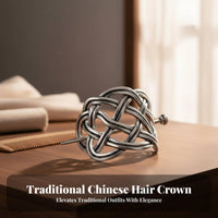 Traditional Chinese Hair Crown Gender-Neutral Design Ancient Chinese Hair Crown Fighter Cosplay Headwear High Quality Alloy