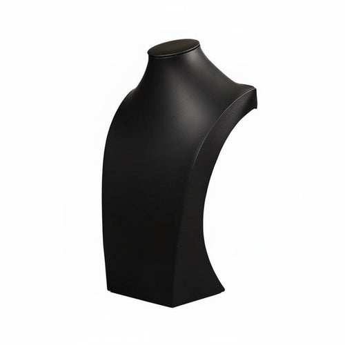 Black Leatherette Necklace Display Elegant Design Necklace Display Bust