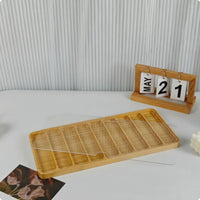 Watch Strap Storage Box Bamboo Wood Watch Strap Organizer Visible Window