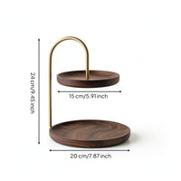 Jewelry Organizer Stand with Tray Minimalist Desktop Organizer Sturdy for Vanity
