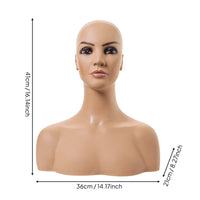 Hairpiece Display Head Smooth Surface Hairpiece Display Bust Stable and Lightweight for Photo Photography